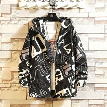 Load image into Gallery viewer, Fashion Brand Spring Autumn Men Casual Streetwear Floral Hoodie Jacket Man Waterproof Clothes Mens Windbreaker Coat Male Outwear