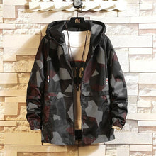Load image into Gallery viewer, Fashion Brand Spring Autumn Men Casual Streetwear Floral Hoodie Jacket Man Waterproof Clothes Mens Windbreaker Coat Male Outwear