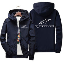 Load image into Gallery viewer, Alpinestars Spring Summer High Mountain Star Jacket Men's Street Windbreaker Hoodie Zipper Thin Jacket Men's Casual Jacket 7XL