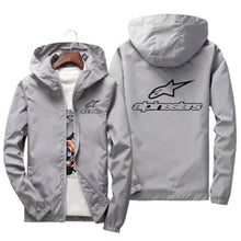 Load image into Gallery viewer, Alpinestars Spring Summer High Mountain Star Jacket Men's Street Windbreaker Hoodie Zipper Thin Jacket Men's Casual Jacket 7XL