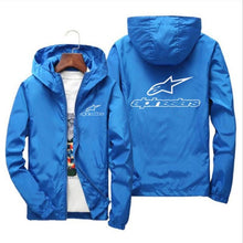 Load image into Gallery viewer, Alpinestars Spring Summer High Mountain Star Jacket Men's Street Windbreaker Hoodie Zipper Thin Jacket Men's Casual Jacket 7XL