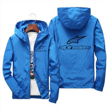 Load image into Gallery viewer, Alpinestars Spring Summer High Mountain Star Jacket Men's Street Windbreaker Hoodie Zipper Thin Jacket Men's Casual Jacket 7XL