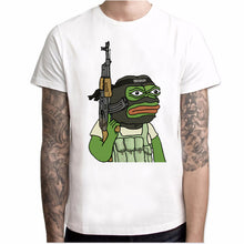 Load image into Gallery viewer, Sumer Hot Meme Pepe Frog T Shirt Men Summer Fashion Sad Frog Pepe Tshirt Printed Harajuku T-shirt Casual O-Neck
