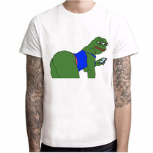 Load image into Gallery viewer, Sumer Hot Meme Pepe Frog T Shirt Men Summer Fashion Sad Frog Pepe Tshirt Printed Harajuku T-shirt Casual O-Neck
