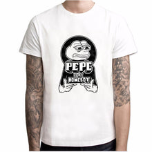 Load image into Gallery viewer, Sumer Hot Meme Pepe Frog T Shirt Men Summer Fashion Sad Frog Pepe Tshirt Printed Harajuku T-shirt Casual O-Neck
